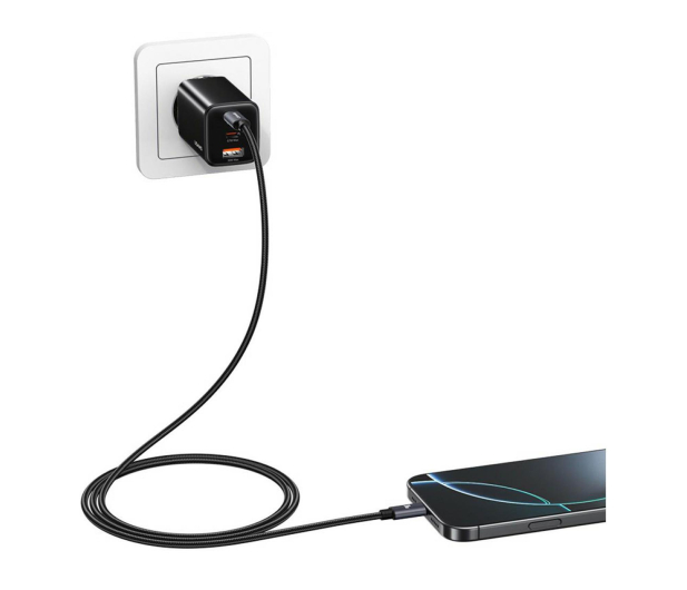 USAMS Kabel U91 30W USB-C do Lightning 1m stalowy - 1569090 - zdjęcie 3